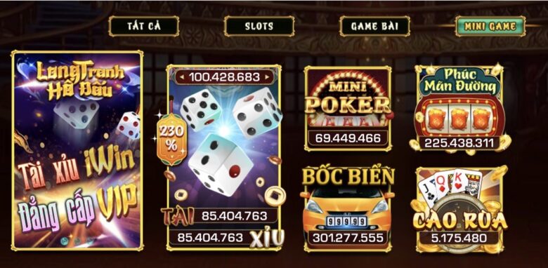 Minigame tại Iwin hấp dẫn